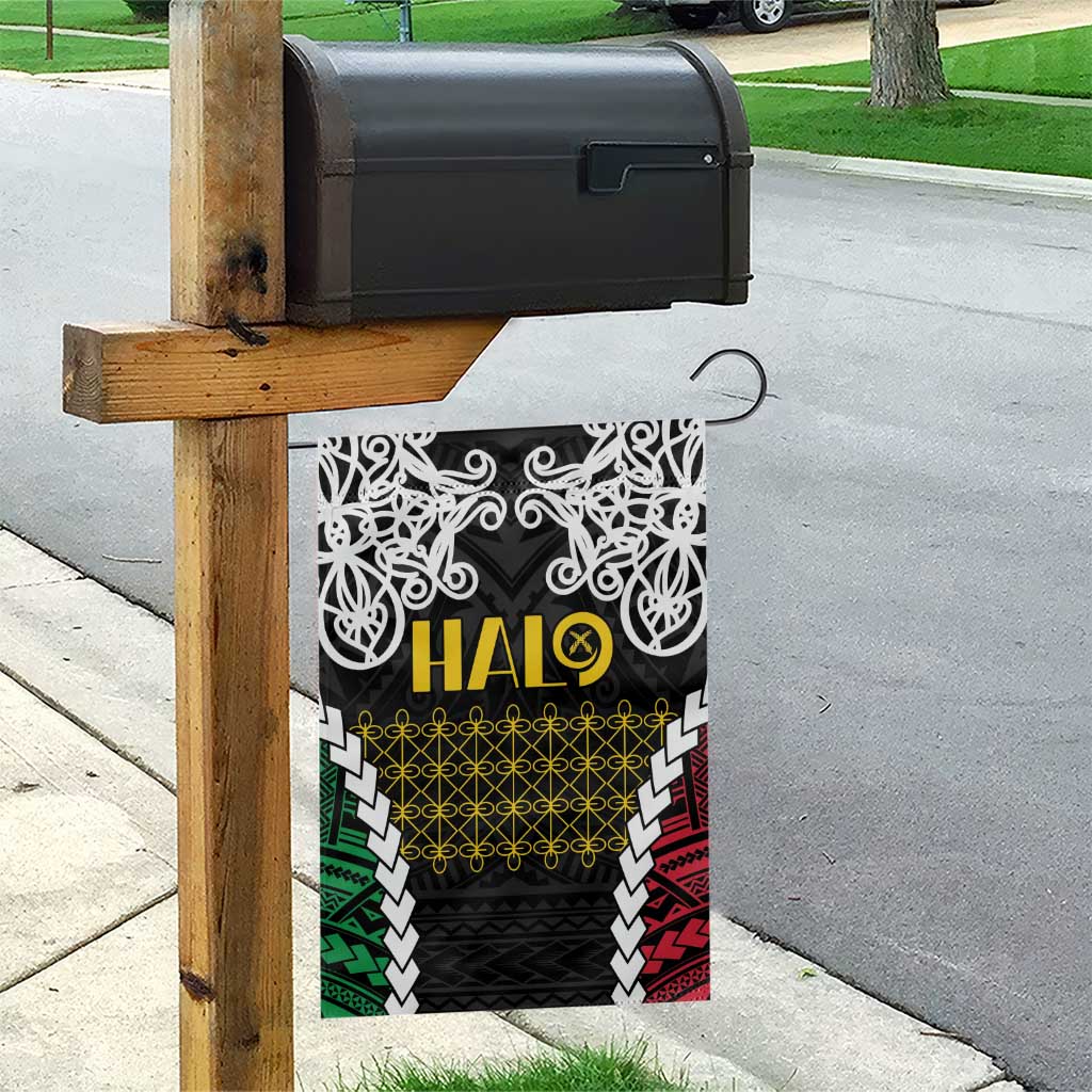 Halo Vanuatu Pride Garden Flag Vanuatuan Sand Drawing Pattern