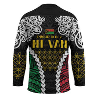 Halo Vanuatu Pride Hockey Jersey Vanuatuan Sand Drawing Pattern LT9 - Polynesian Pride