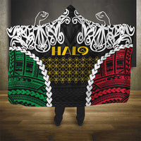 Halo Vanuatu Pride Hooded Blanket Vanuatuan Sand Drawing Pattern LT9 - Polynesian Pride