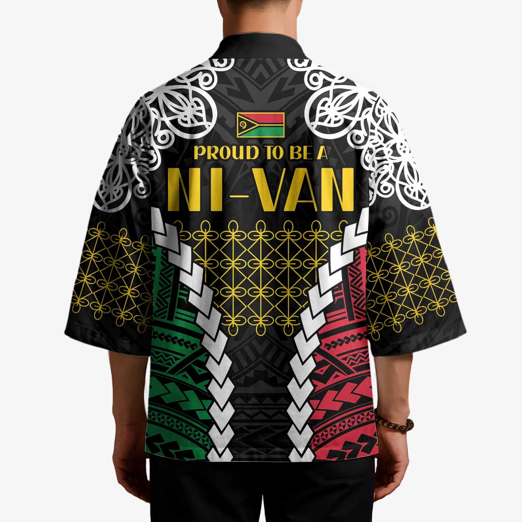 Halo Vanuatu Pride Kimono Vanuatuan Sand Drawing Pattern - Polynesian Pride
