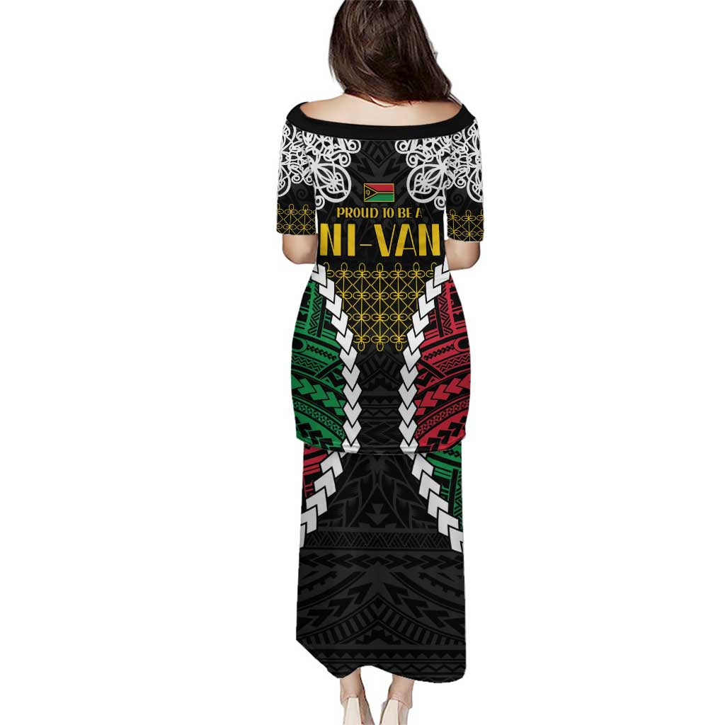 Halo Vanuatu Pride Puletasi Vanuatuan Sand Drawing Pattern LT9 - Polynesian Pride