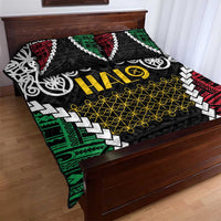 Halo Vanuatu Pride Quilt Bed Set Vanuatuan Sand Drawing Pattern LT9 - Polynesian Pride