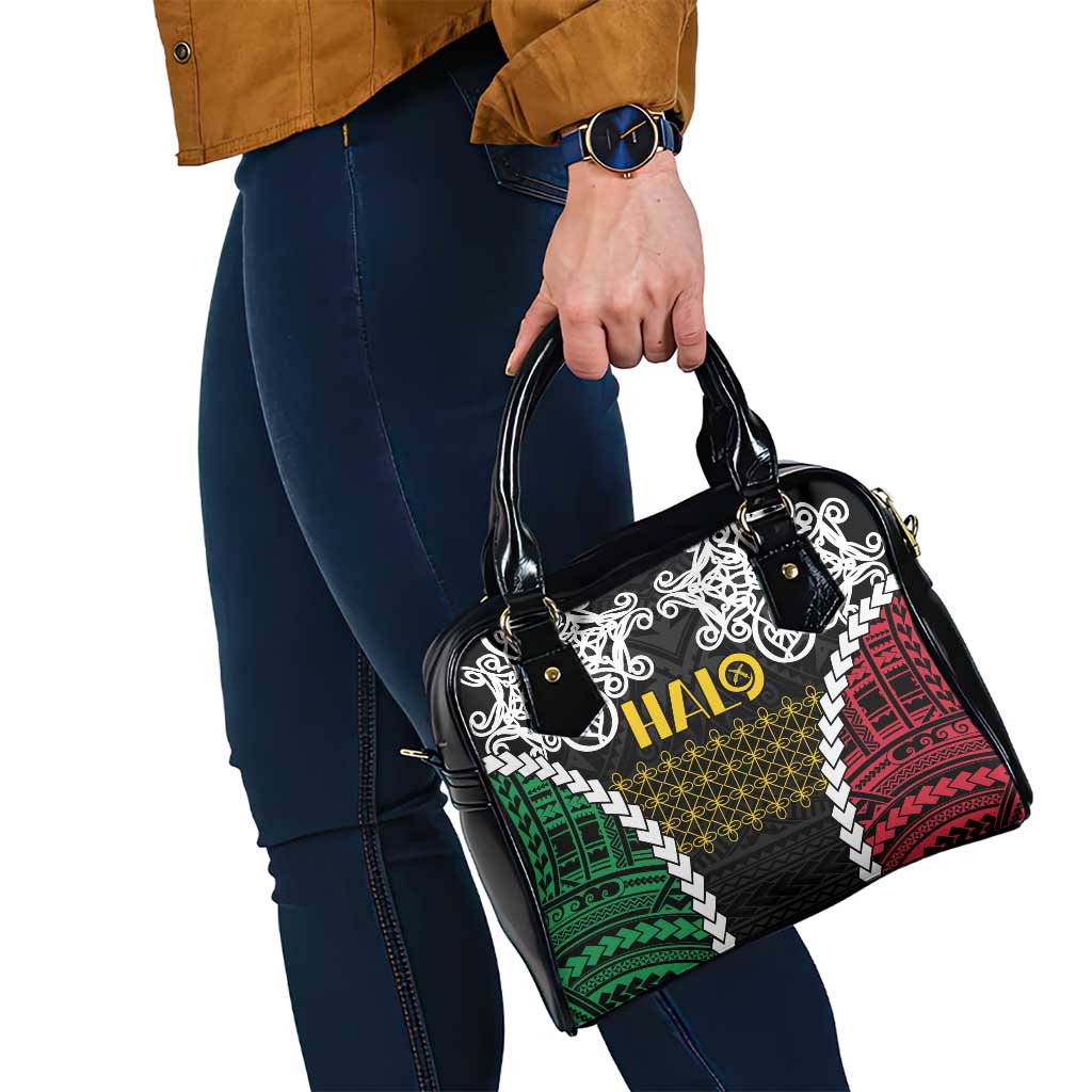 Halo Vanuatu Pride Shoulder Handbag Vanuatuan Sand Drawing Pattern