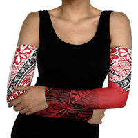 Malo e lelei Tonga Arm Sleeves Ngatu Tokelau Feletoa Fata Traditional Polynesian Pattern - Polynesian Pride
