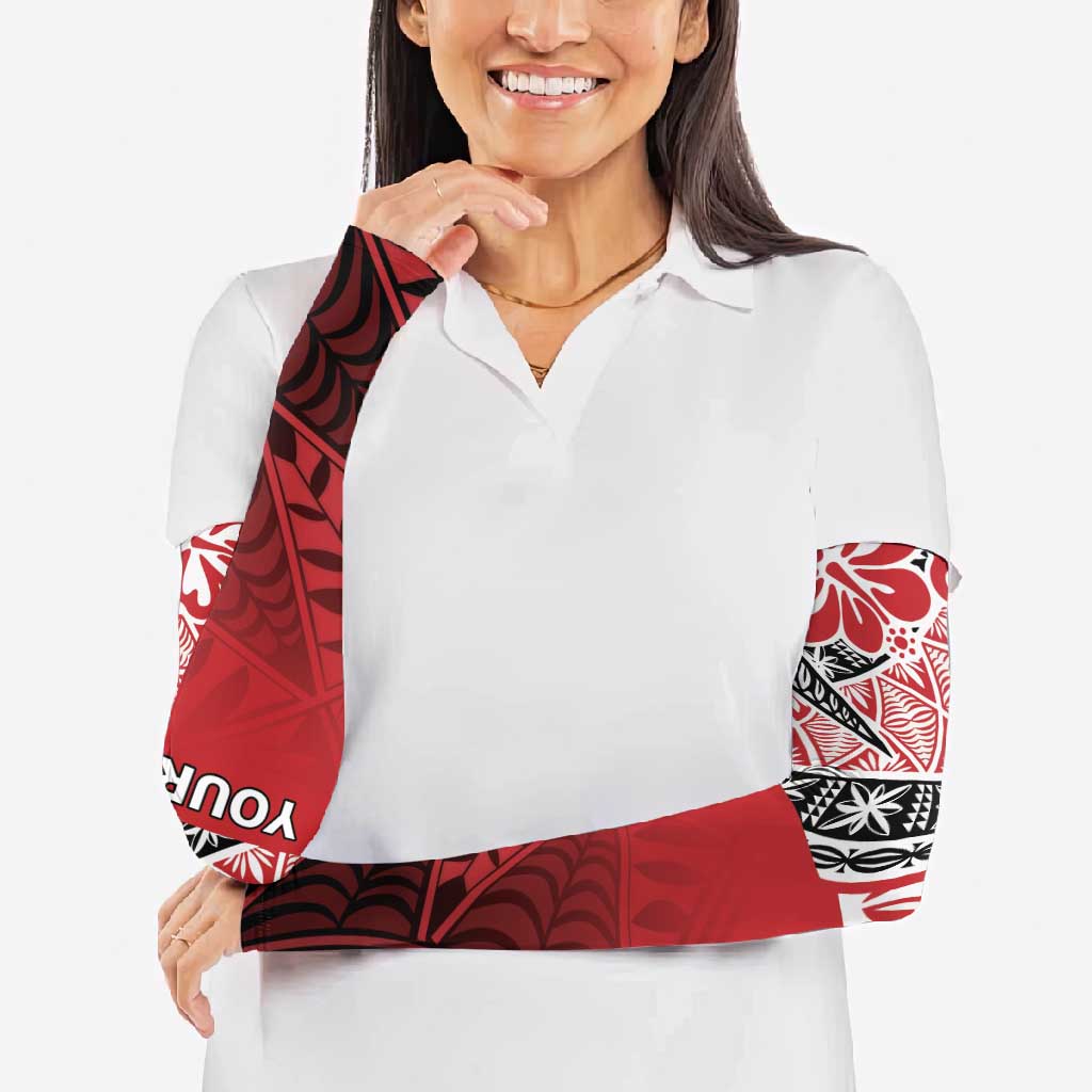 Malo e lelei Tonga Arm Sleeves Ngatu Tokelau Feletoa Fata Traditional Polynesian Pattern - Polynesian Pride