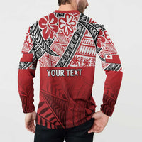 Malo e lelei Tonga Button Sweatshirt Ngatu Tokelau Feletoa Fata Traditional Polynesian Pattern
