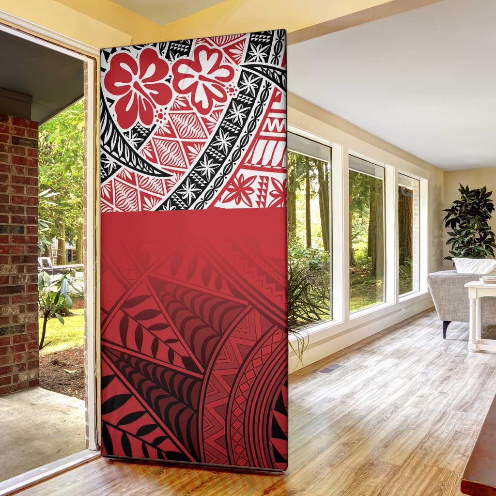 Malo e lelei Tonga Door Cover Ngatu Tokelau Feletoa Fata Traditional Polynesian Pattern - Polynesian Pride