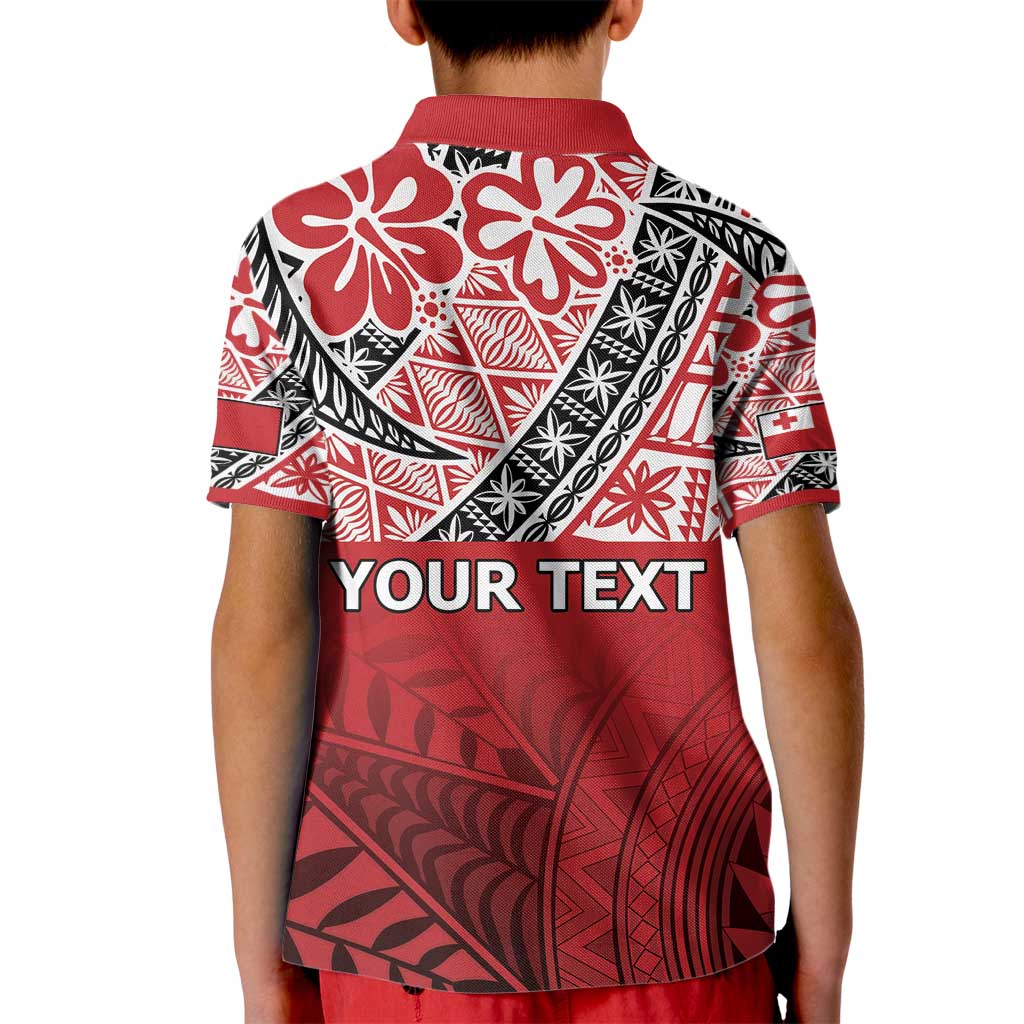 Malo e lelei Tonga Kid Polo Shirt Ngatu Tokelau Feletoa Fata Traditional Polynesian Pattern