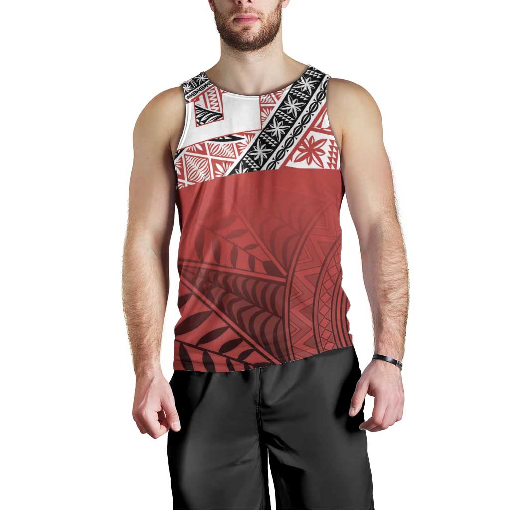 Malo e lelei Tonga Men Tank Top Ngatu Tokelau Feletoa Fata Traditional Polynesian Pattern