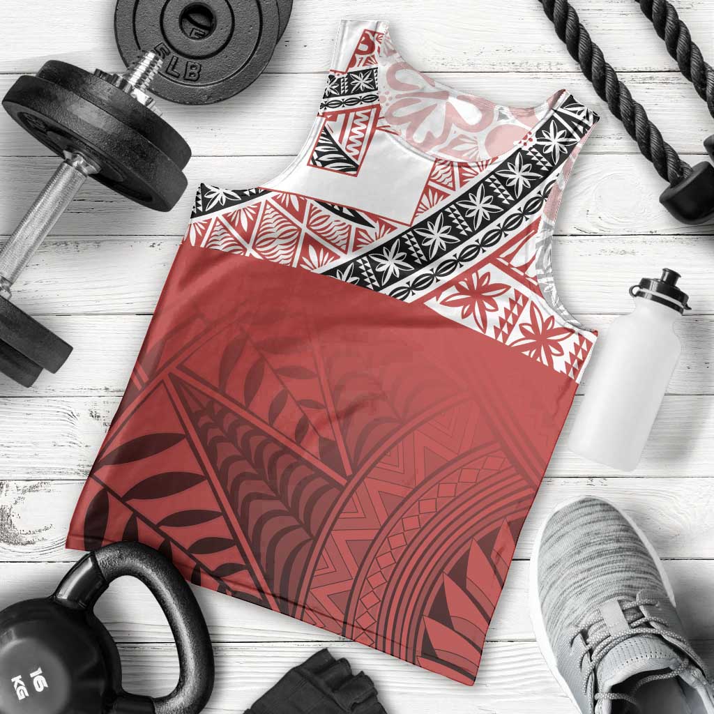 Malo e lelei Tonga Men Tank Top Ngatu Tokelau Feletoa Fata Traditional Polynesian Pattern