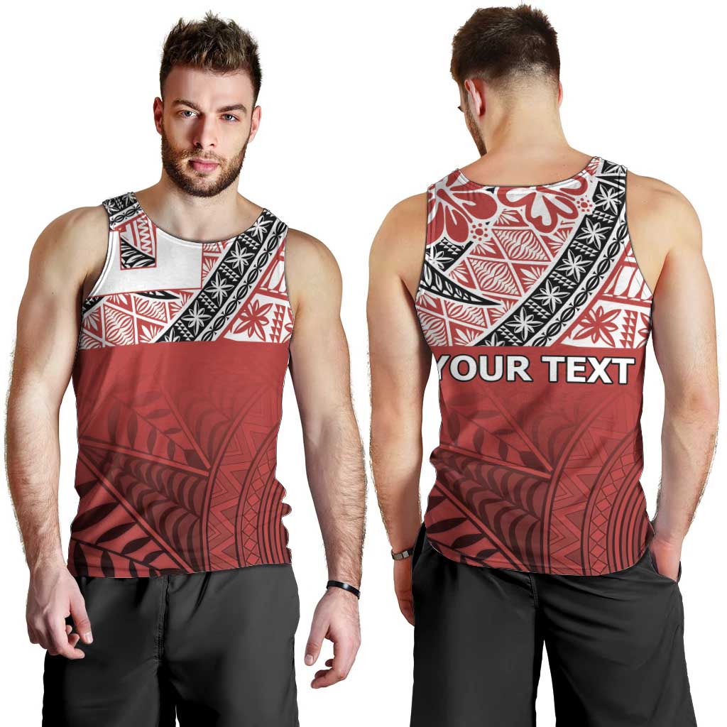 Malo e lelei Tonga Men Tank Top Ngatu Tokelau Feletoa Fata Traditional Polynesian Pattern