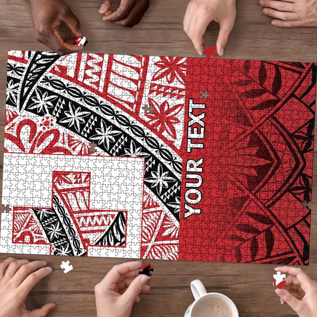 Malo e lelei Tonga Puzzle Ngatu Tokelau Feletoa Fata Traditional Polynesian Pattern - Polynesian Pride