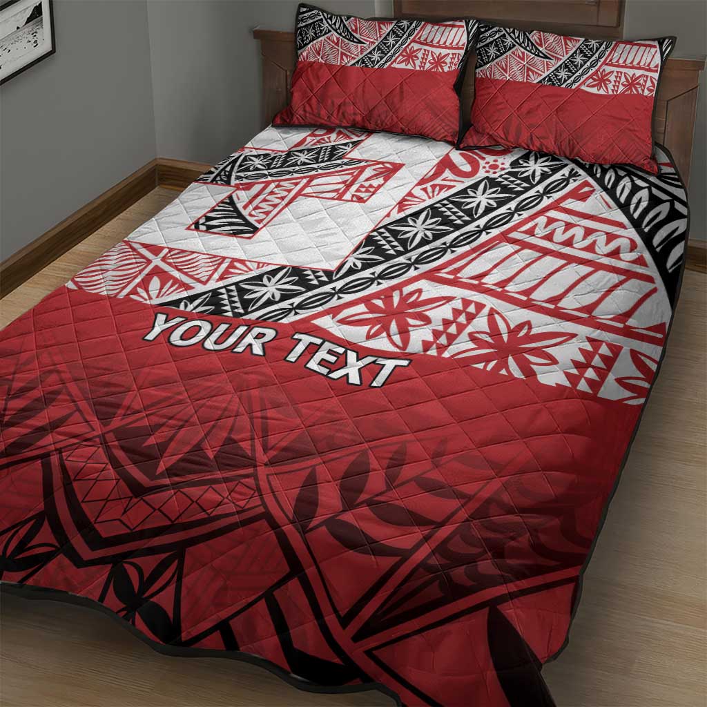 Malo e lelei Tonga Quilt Bed Set Ngatu Tokelau Feletoa Fata Traditional Polynesian Pattern