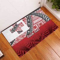 Malo e lelei Tonga Rubber Doormat Ngatu Tokelau Feletoa Fata Traditional Polynesian Pattern