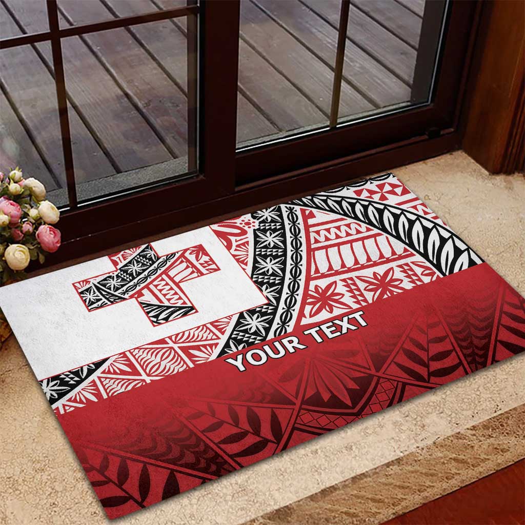 Malo e lelei Tonga Rubber Doormat Ngatu Tokelau Feletoa Fata Traditional Polynesian Pattern