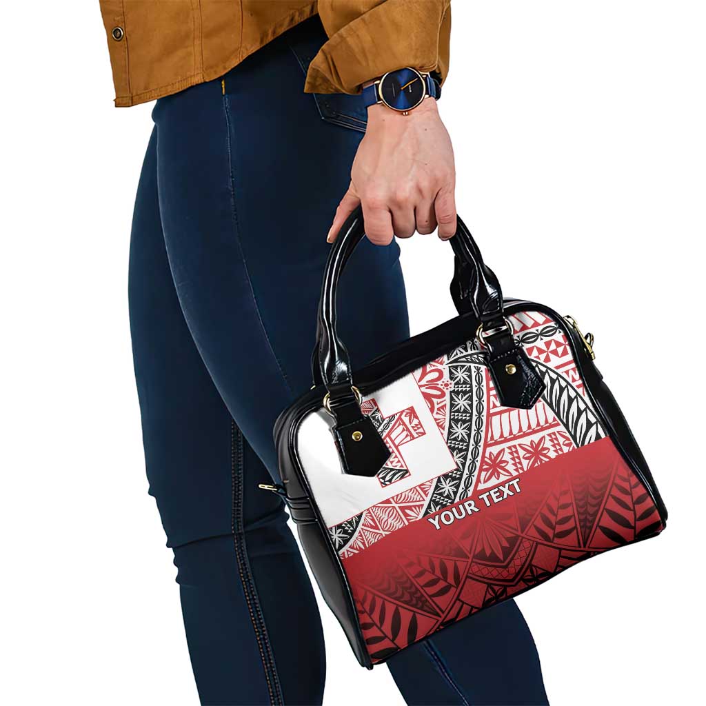 Malo e lelei Tonga Shoulder Handbag Ngatu Tokelau Feletoa Fata Traditional Polynesian Pattern