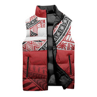 Malo e lelei Tonga Sleeveless Puffer Jacket Ngatu Tokelau Feletoa Fata Traditional Polynesian Pattern - Polynesian Pride