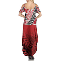 Malo e lelei Tonga Summer Maxi Dress Ngatu Tokelau Feletoa Fata Traditional Polynesian Pattern