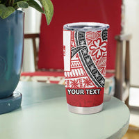 Malo e lelei Tonga Tumbler Cup Ngatu Tokelau Feletoa Fata Traditional Polynesian Pattern