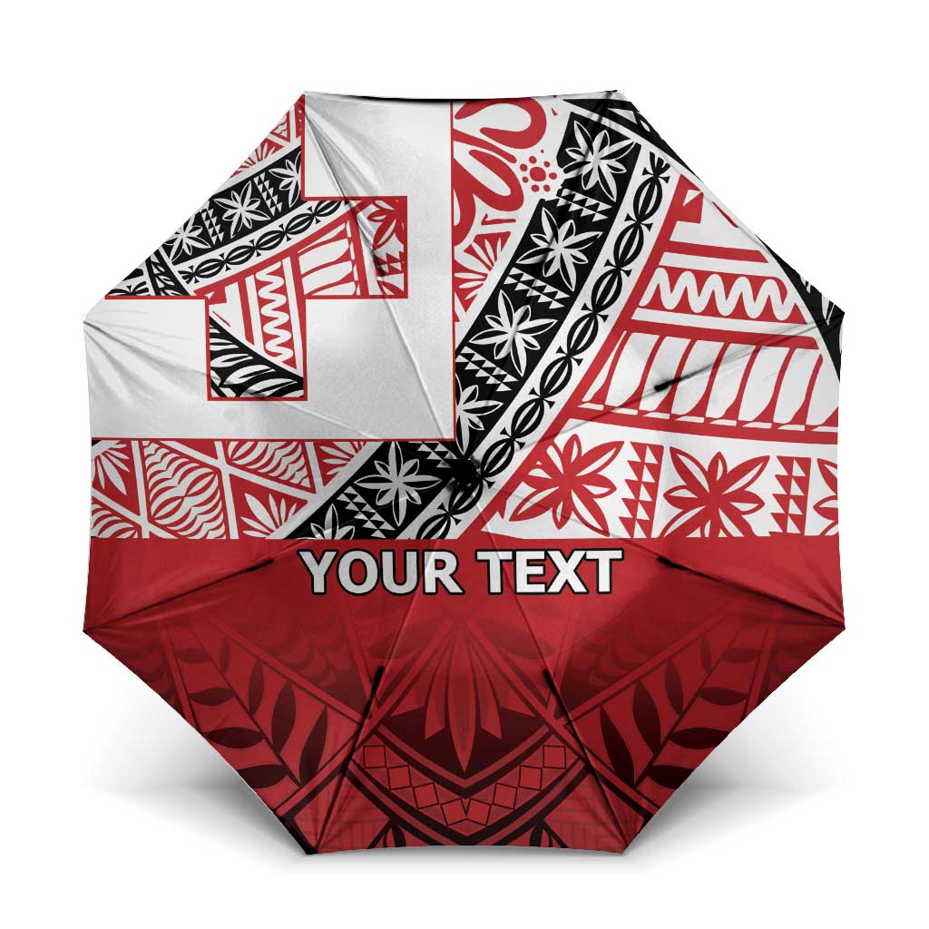 Malo e lelei Tonga Umbrella Ngatu Tokelau Feletoa Fata Traditional Polynesian Pattern - Polynesian Pride