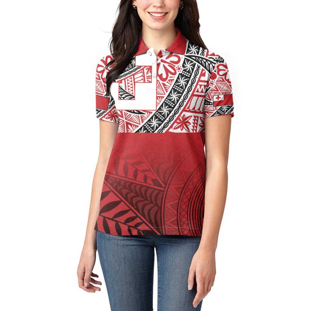 Malo e lelei Tonga Women Polo Shirt Ngatu Tokelau Feletoa Fata Traditional Polynesian Pattern