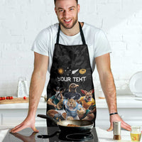 Custom Rugby Southern Hemisphere Apron Argentina AUNZ South Africa Mascot Black LT9 - Polynesian Pride