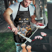Custom Rugby Southern Hemisphere Apron Argentina AUNZ South Africa Mascot Black LT9 - Polynesian Pride