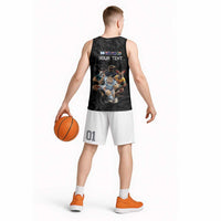 Custom Rugby Southern Hemisphere Basketball Jersey Argentina AUNZ South Africa Mascot Black LT9 - Polynesian Pride