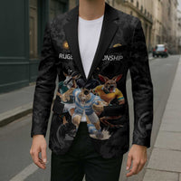 Custom Rugby Southern Hemisphere Blazer Argentina AUNZ South Africa Mascot Black LT9 - Polynesian Pride