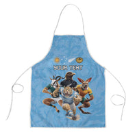 Custom Rugby Southern Hemisphere Apron Argentina AUNZ South Africa Mascot Blue LT9 Blue - Polynesian Pride