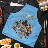 Custom Rugby Southern Hemisphere Apron Argentina AUNZ South Africa Mascot Blue LT9 Blue - Polynesian Pride