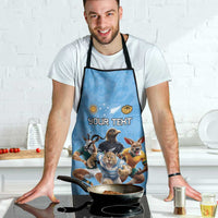 Custom Rugby Southern Hemisphere Apron Argentina AUNZ South Africa Mascot Blue LT9 - Polynesian Pride