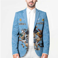 Custom Rugby Southern Hemisphere Blazer Argentina AUNZ South Africa Mascot Blue LT9 - Polynesian Pride