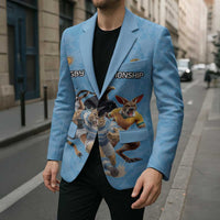 Custom Rugby Southern Hemisphere Blazer Argentina AUNZ South Africa Mascot Blue LT9 - Polynesian Pride
