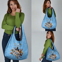 Custom Rugby Southern Hemisphere Grocery Bag Argentina AUNZ South Africa Mascot Blue LT9 - Polynesian Pride
