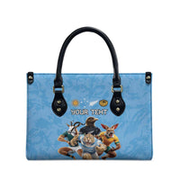 Custom Rugby Southern Hemisphere Leather Bag Argentina AUNZ South Africa Mascot Blue - Polynesian Pride