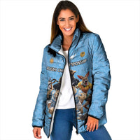 Custom Rugby Southern Hemisphere Padded Jacket Argentina AUNZ South Africa Mascot Blue LT9 Women Blue - Polynesian Pride