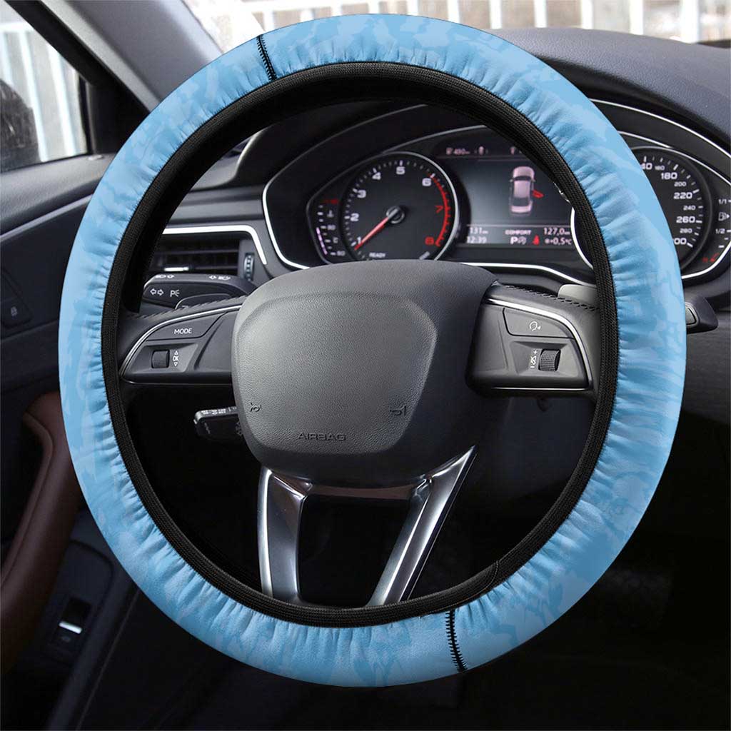 Rugby Southern Hemisphere Steering Wheel Cover Argentina AUNZ South Africa Mascot Blue - Polynesian Pride