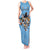 Custom Rugby Southern Hemisphere Tank Maxi Dress Argentina AUNZ South Africa Mascot Blue - Polynesian Pride