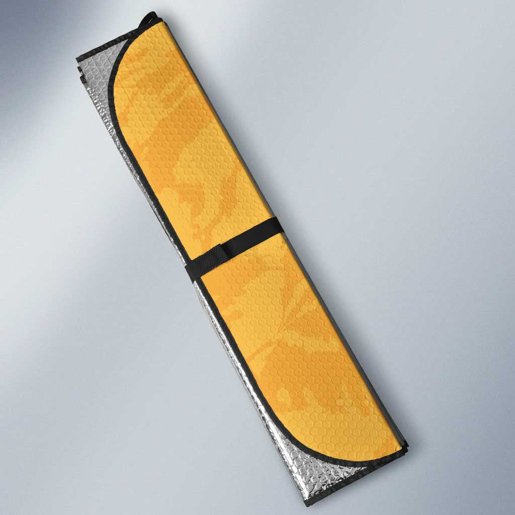 Custom Rugby Southern Hemisphere Auto Sun Shade Argentina AUNZ South Africa Mascot Gold - Polynesian Pride