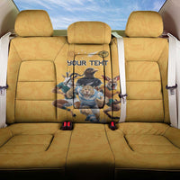 Custom Rugby Southern Hemisphere Back Car Seat Cover Argentina AUNZ South Africa Mascot Gold - Polynesian Pride