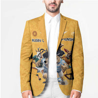 Custom Rugby Southern Hemisphere Blazer Argentina AUNZ South Africa Mascot Gold LT9 - Polynesian Pride