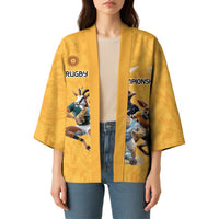 Custom Rugby Southern Hemisphere Kimono Argentina AUNZ South Africa Mascot Gold - Polynesian Pride