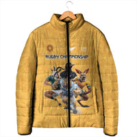Custom Rugby Southern Hemisphere Padded Jacket Argentina AUNZ South Africa Mascot Gold LT9 - Polynesian Pride