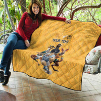 Custom Rugby Southern Hemisphere Quilt Argentina AUNZ South Africa Mascot Gold - Polynesian Pride