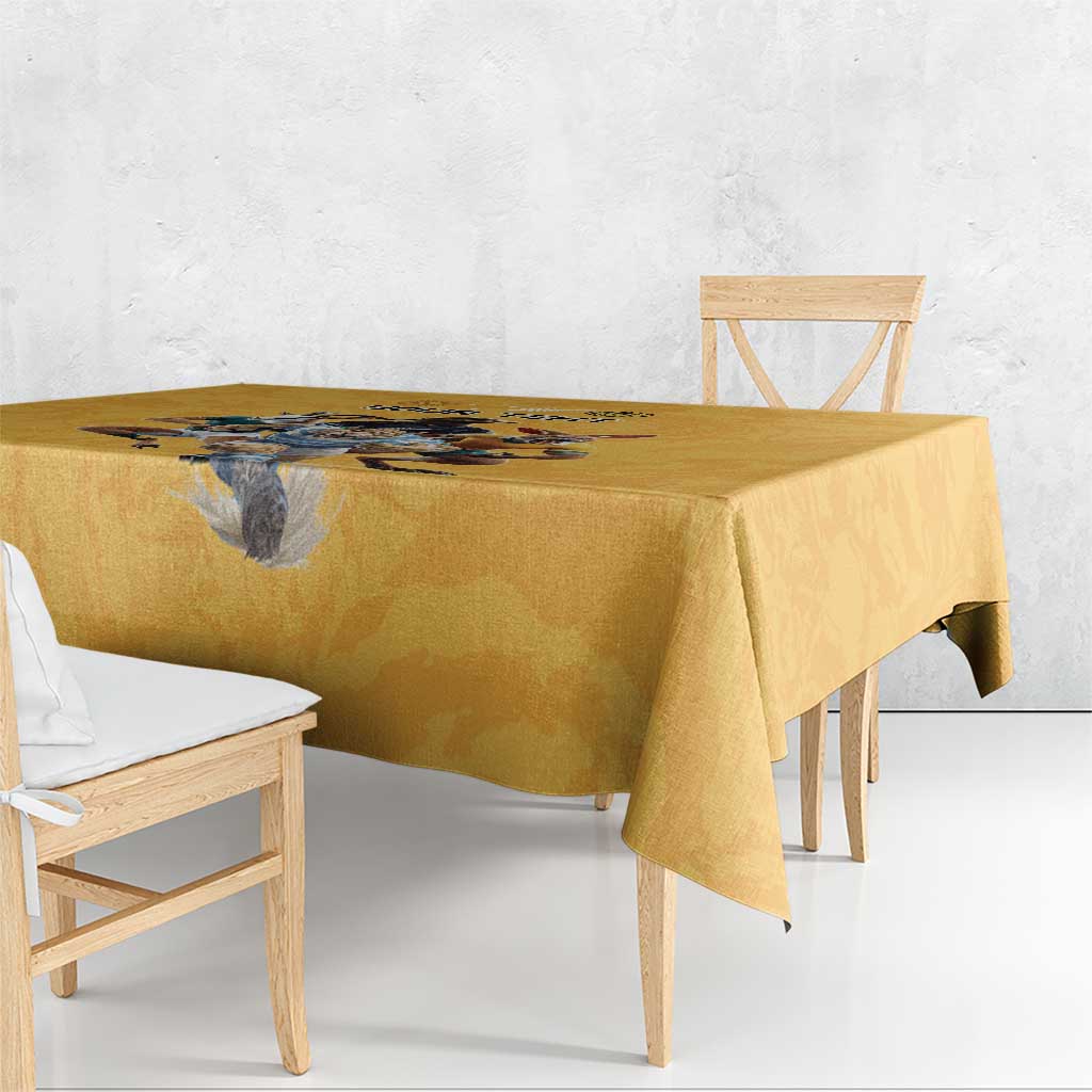 Custom Rugby Southern Hemisphere Tablecloth Argentina AUNZ South Africa Mascot Gold LT9 - Polynesian Pride