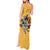 Custom Rugby Southern Hemisphere Tank Maxi Dress Argentina AUNZ South Africa Mascot Gold - Polynesian Pride