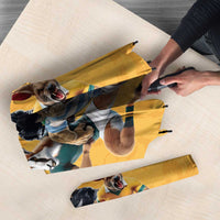 Custom Rugby Southern Hemisphere Umbrella Argentina AUNZ South Africa Mascot Gold LT9 - Polynesian Pride