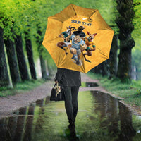 Custom Rugby Southern Hemisphere Umbrella Argentina AUNZ South Africa Mascot Gold LT9 - Polynesian Pride