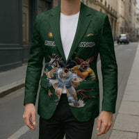 Custom Rugby Southern Hemisphere Blazer Argentina AUNZ South Africa Mascot Green LT9 - Polynesian Pride
